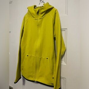 GAP Fit Bright Yellow Activewear Zip Hoodie for Kids Size Large 11-12y